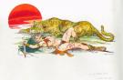 Esteban Maroto - femme + tigre