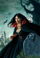 Yves Swolfs - Le Prince de la nuit, femme vampire
