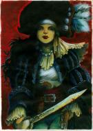 Guy Michel - Le sang du dragon, femme pirate &agrave; l'&eacute;p&eacute;e