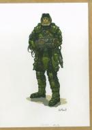 Vincent Dutrait - Starship Troopers, soldat scrutant le ciel