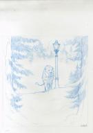Vincent Dutrait - Le Grimoire de Merlin, Narnia, lion + lamp