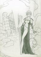 Pascal Izac - Illustration vampire et loup pour Khimaira