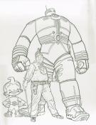 Geof Darrow - Dessin hommage Shaolin Cowboy & Big Guy