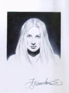 Andr&eacute;&iuml; Arinouchkine - Ewen, Alis, Portrait Alis au bic noir