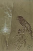 Gwendal Lemercier - Le Cr&eacute;puscule des dieux, Guerri&egrave;re dessi
