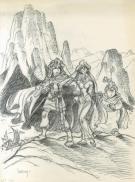 Philippe Luguy - Percevan, Le sablier d'El J&eacute;rada, Dessin po