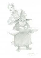 Paul Kidby - Disque Monde : Nanny Ogg and King Verence 2 : 1