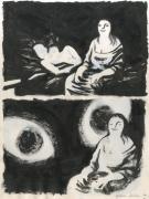 Pierre Duba - Antoinette, (quotidien) Couple endormi