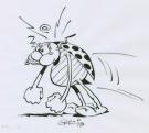 Marcel Gotlib - Coccinelle furieuse sur calque