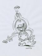 Marcel Gotlib - Coccinelle danse tyrolienne sur calque