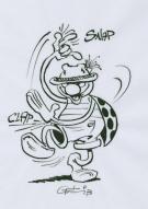 Marcel Gotlib - Coccinelle danse  Clap sur genoux sur calque