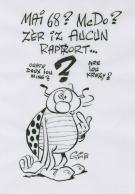 Marcel Gotlib - Coccinelle Mai 68 ? sur calque