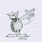 Marcel Gotlib - Coccinelle pr&eacute;sente sur calque