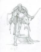 Karl Kopinski - Warhammer, Guerrier &agrave; la t&ecirc;te d'ours
