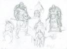 Karl Kopinski - Warhammer 40000, &Eacute;tude guerrier &agrave; la t&ecirc;te d'