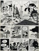 Jean-Claude Poirier - Maximax, Planche 12 N&B + calque coule