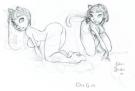 Chris Sanders - "Cat girls" (femme chat)