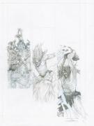 Erwan Seure Le Bihan - Odin, Partie 1/2, Crayonn&eacute; de planche