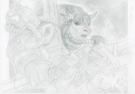 Paul Kidby - World of Warcraft, paladin Tauren femelle. TCG 