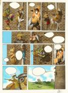 John Simon Loche - Robin Hood, Planche 15 - tache sur le coi