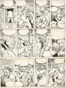 Milo Manara - Le d&eacute;clic, Planche 28 avec indications couleur