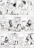 Milo Manara - Gulliveriana, Planche 61 - 3 strips. Strip 3 :