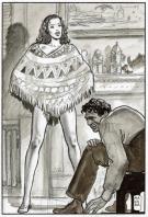 Milo Manara - Femme au poncho