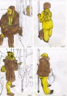  Ligne 9 - Polyptyque jaune et marron  