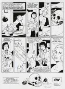 Philippe Berthet - Pin-Up, Le dossier Alfred H., planche ori