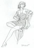 Philippe Berthet - Pin-Up, Illustration originale