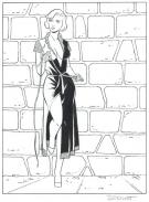 Philippe Berthet - Pin-Up, Illustration originale - ex-libri