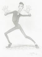 Paul Kidby - Disque Monde, Mime artist from the Fools Guild 