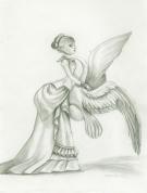 Benjamin Lacombe - Les Contes Macabres, Liegia et cygne - de