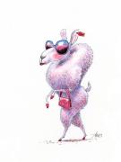 Chris Ayers - Daily Zoo, Illustration originale - Day 1939 -