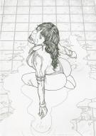 Adriano De Vincentiis - Illustration originale - Vampirella