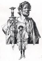 Sergio Toppi - Sc&egrave;nes de la Bible, Illustration originale - 