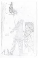 Attila Futaki - Severed, Issue 2, Crayonn&eacute; original de planc