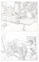 Attila Futaki - Severed, Issue 5, Crayonn&eacute; original de planc