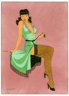 Philippe Berthet - illustration originale "Pink Lady"