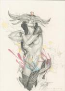 Jean S&eacute;bastien Rossbach - Mother, Tulipo - croquis pr&eacute;parato
