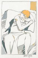 Xavier Coste - Egon Schiele, Dessin original