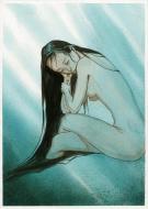 Jung - femme nue sur fond bleu