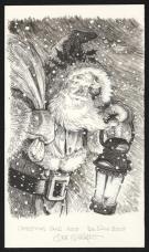 Scott Gustafson - Illustration originale " Santa with Lanter