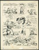 F'murrr - Au Loup !, planche originale - tâches dans la dern