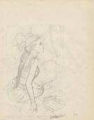 Laurent Vicomte - Sasmira, L'appel, crayonn&eacute; de jeune femme 