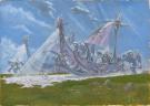Adrian Smith - Game Chronopia Elf fice schooner, illustratio