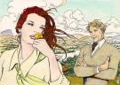 Milo Manara - femme fleur &agrave; la bouche