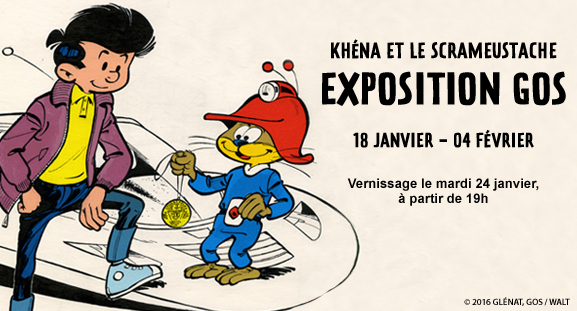 Exposition Gos - Khna et le Scrameustache - du 18 janvier au 04 fvrier 2017