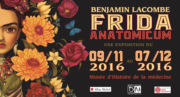 Exposition Benjamin Lacombe - Frida Anatomicum - du 9 novembre au 7 dcembre 2016 au Muse d'Histoire de la mdecine