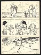 Milo Manara | Planche originale n°9, prépubliée dans Corto n°1 de mai 1985 - L"été indien | Daniel Maghen